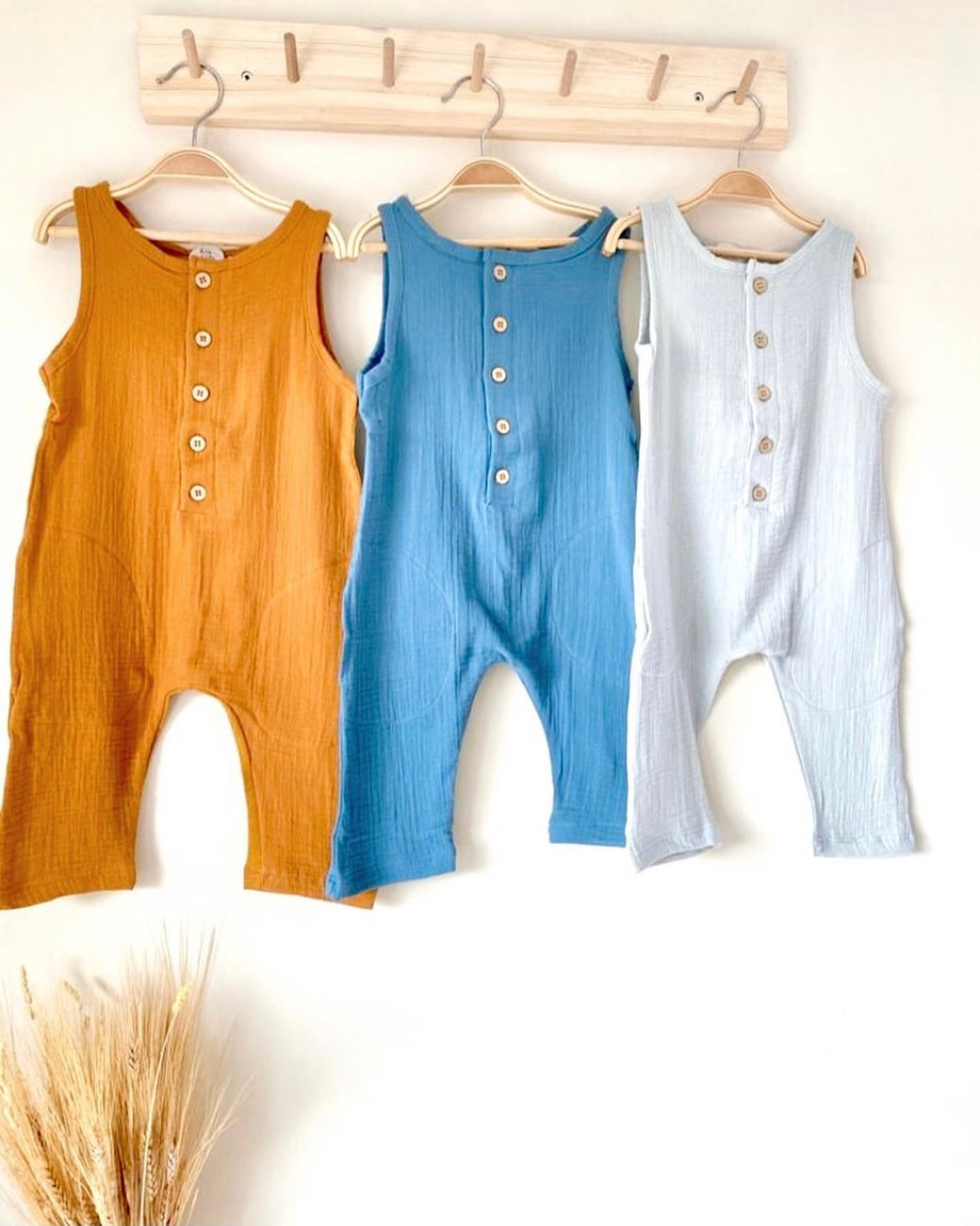 Linen Boys Romper