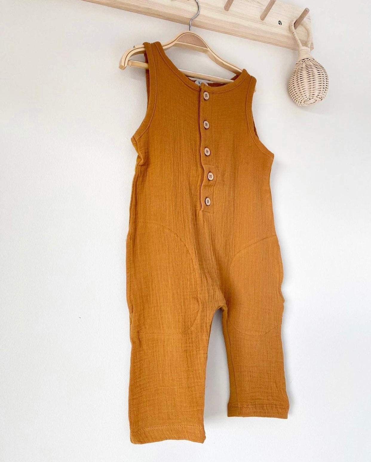 Linen Boys Romper