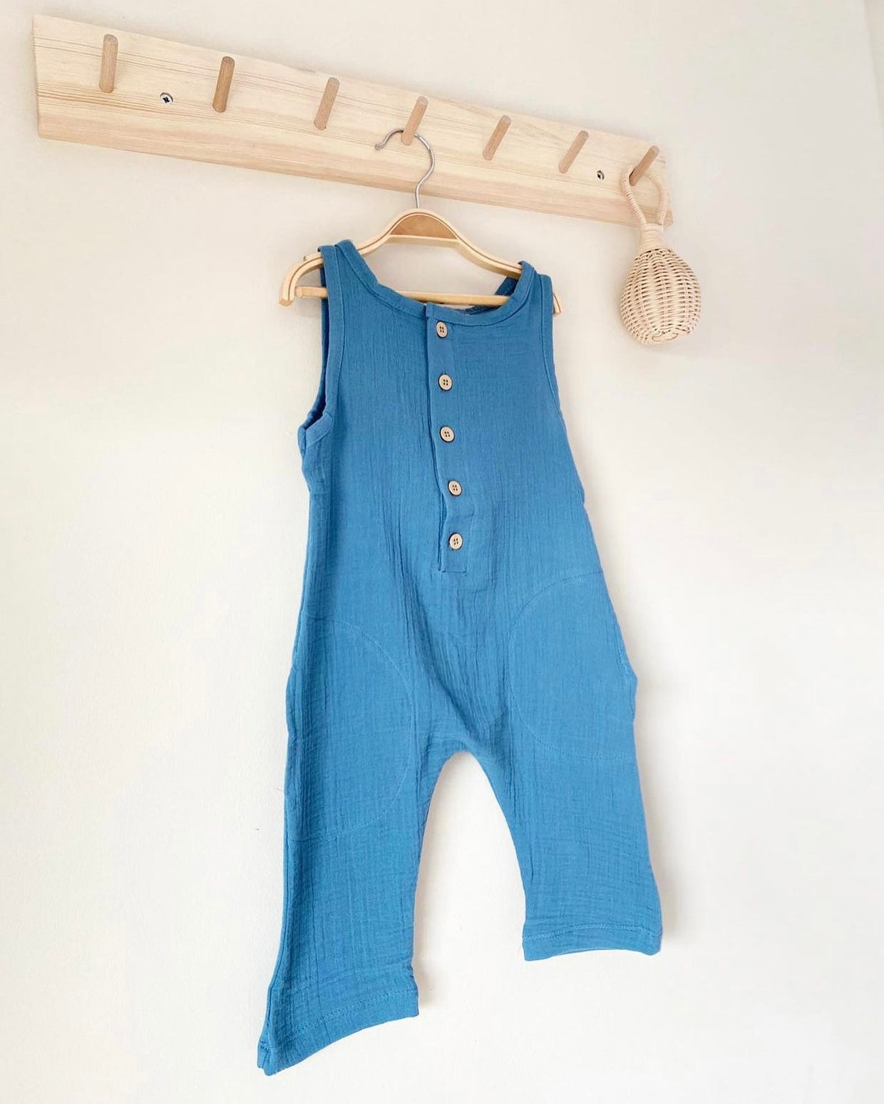 Linen Boys Romper